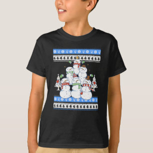 Camiseta Muñeco de nieve - árbol de Navidad muñeco de nieve