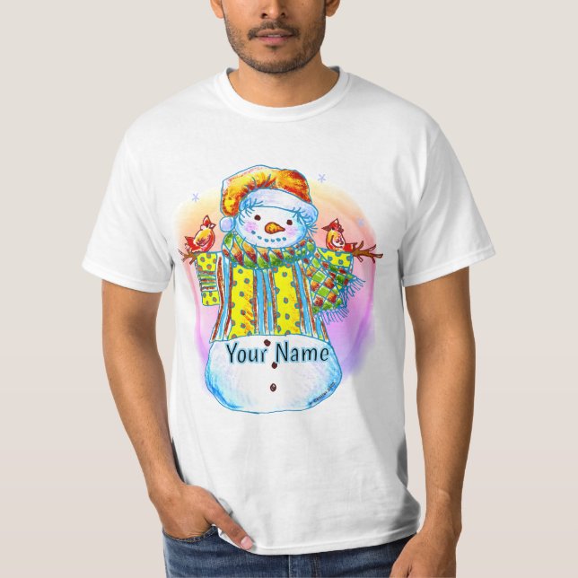 Camiseta Muñeco de nieve Birdman  (Anverso)