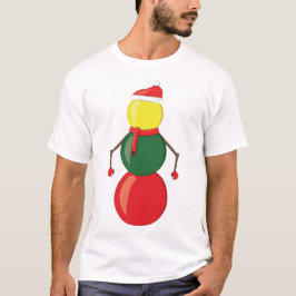 Camiseta Muñeco de nieve bolas de snooker divertidas de Nav