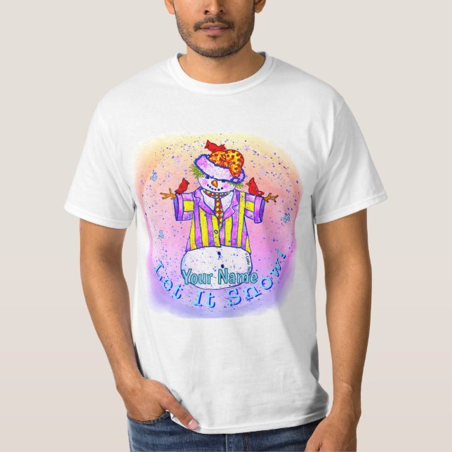 Camiseta Muñeco de nieve de Birdies (Anverso)