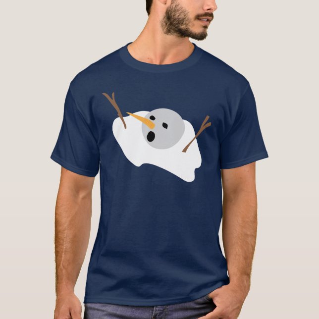 Camiseta Muñeco de nieve de fusión (Anverso)