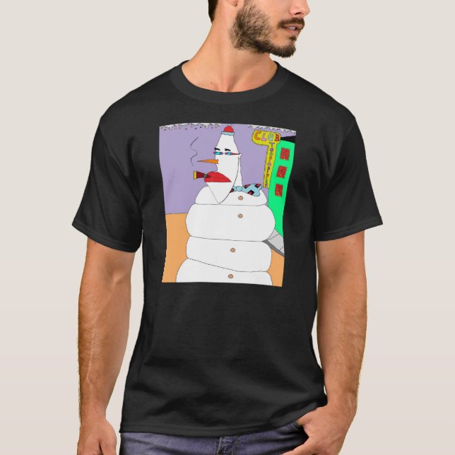 Camiseta Muñeco de nieve de la parte alta (Anverso)