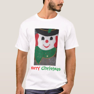 Camiseta Muñeco de nieve de Navidad alegre