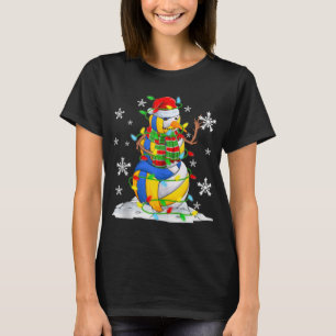 Camiseta Muñeco de nieve de voleibol Luces de árbol de Navi
