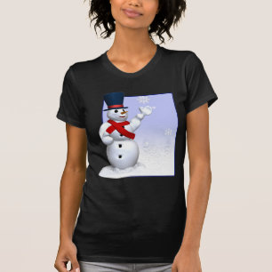 Camiseta Muñeco de nieve del copo de nieve