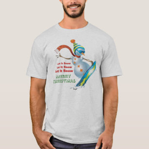 Camiseta - muñeco de nieve del navidad de la