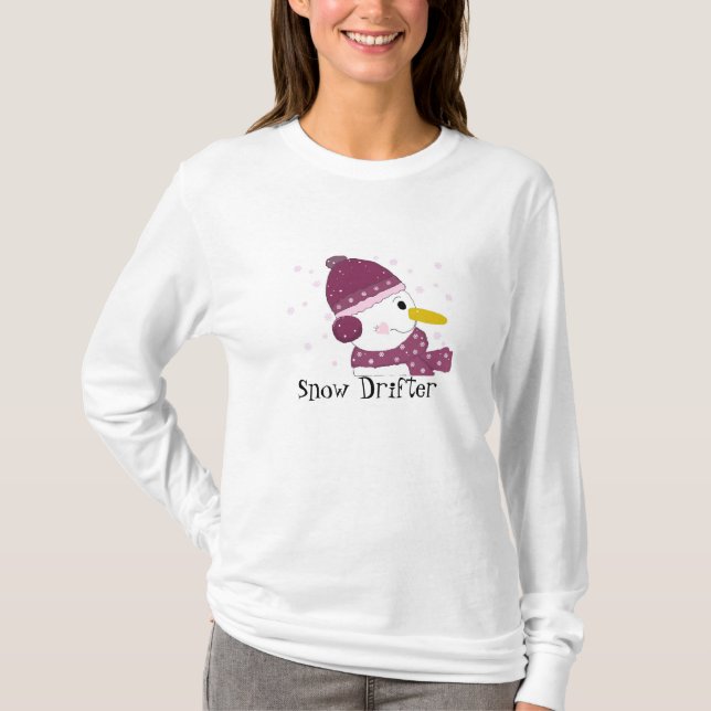 Camiseta Muñeco de nieve - Deriva nevada (Anverso)