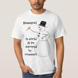 Camiseta Muñeco de nieve divertido del navidad
