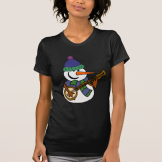 Camiseta Muñeco de nieve divertido que juega las