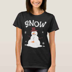 Camiseta Muñeco de Nieve Divertido y Soplador de Nieve Pare