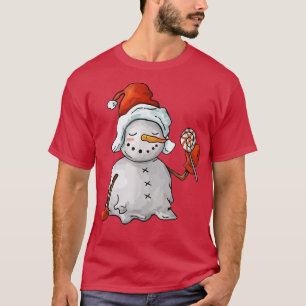Camiseta Muñeco de nieve dulce Navidad, Navidad familiar co
