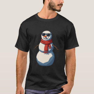 Camiseta Muñeco de nieve genial con gafas de sol - Navidad 