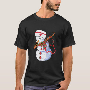 Camiseta Muñeco de nieve haciendo dab Santa Navidad Dab Xma