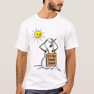 Camiseta muñeco de nieve muerto