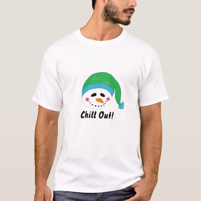 Camiseta Muñeco de nieve relajante (Anverso)