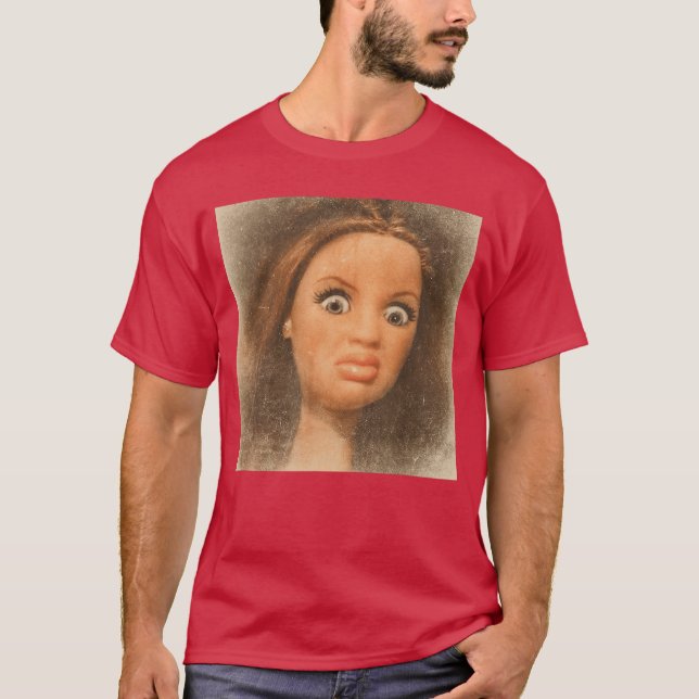Camiseta Muñeco divertido con cara de muñeca asquerosa Meme (Anverso)