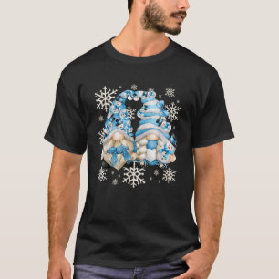 Camiseta Muñecos de nieve divertidos con copos de nieve inv