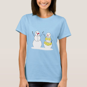 Camiseta Muñecos de nieve en bikini