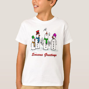Camiseta Muñecos de nieve que hacen juegos malabares