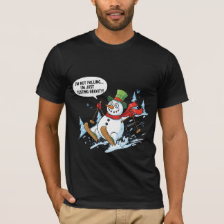 Camiseta Muni de nieve divertido probando la gravedad – Bro
