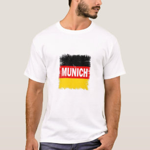 Camiseta Múnich - Alemania con bandera alemana