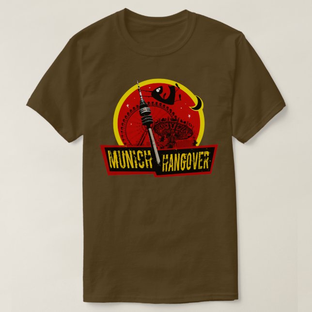 Camiseta Múnich Hangover El mejor regalo para visitar Múnic (Diseño del anverso)