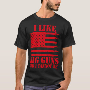 Camiseta Munición Arma Me gusta decir armas grandes