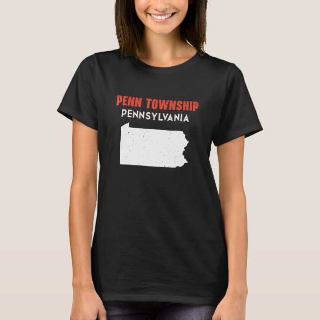 Camiseta Municipio Penn Pennsylvania Estados Unidos America (Anverso)