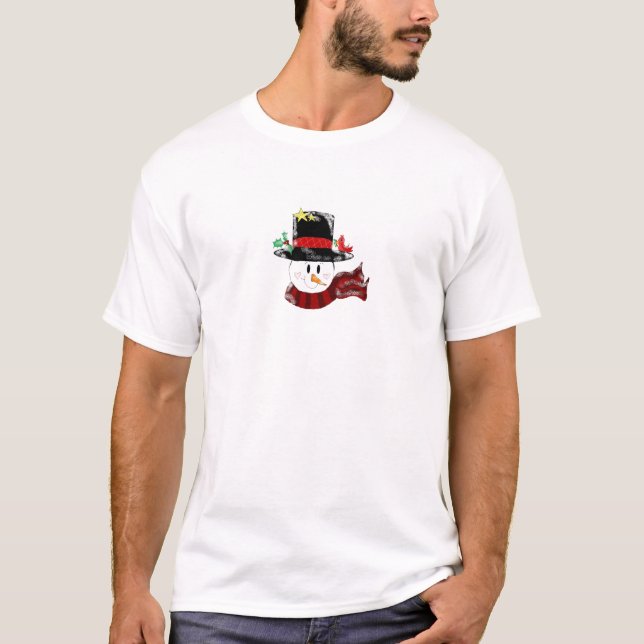 Camiseta Muniéco de Nieve Divertido (Anverso)