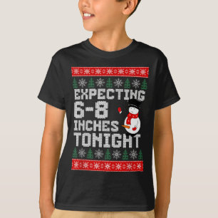 Camiseta Muniéco de nieve divertido esperando 6-8 pulgadas