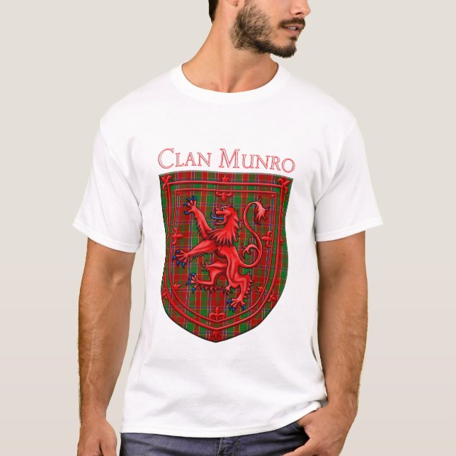 Camiseta Munro Tartan Scottish Plaid Lion Rampant (Anverso)