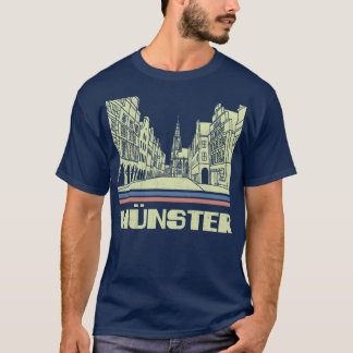 Camiseta Munster City Gift Alemania City Silhouette Skyline