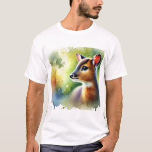Camiseta Muntjac Deer in the Light 101024AREF126 - Watercol