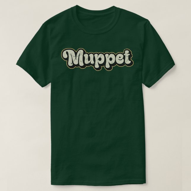 Camiseta Muppet Vintage Text (Diseño del anverso)
