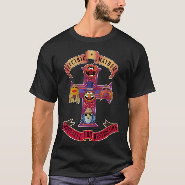 Camiseta Muppetita para amigo de mayhem retro (Anverso)