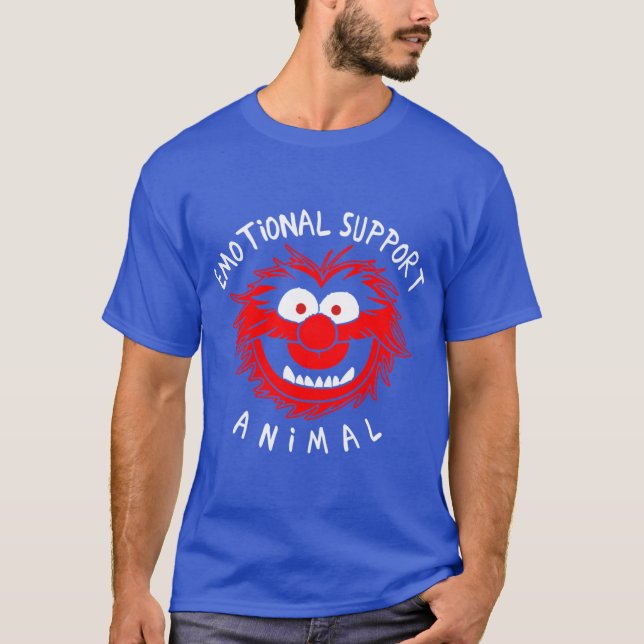 Camiseta Muppets Emotional Support Animal boy retro (Anverso)