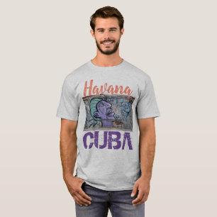 Camiseta Mural callejero de La Habana Cuba