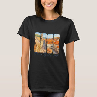 Camiseta Murallas de la ciudad de Dubrovnik Croacia Viajes 