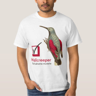 Camiseta Muraria del Tichodroma de Wallcreeper en mi Birder