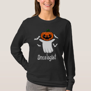 Camiseta Murciélago Calabaza Fantasma Oncología Genial Hall