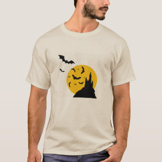 Camiseta murciélago, castillo