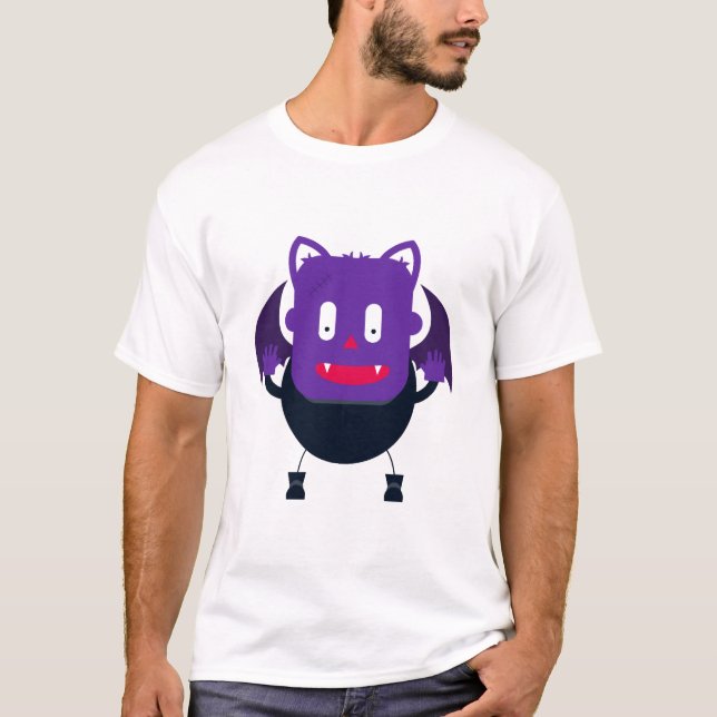 Camiseta Murciélago halloween (Anverso)
