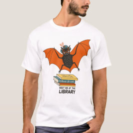 Camiseta Murciélago Leyendo | Bibliotecaria Caprichosa con 