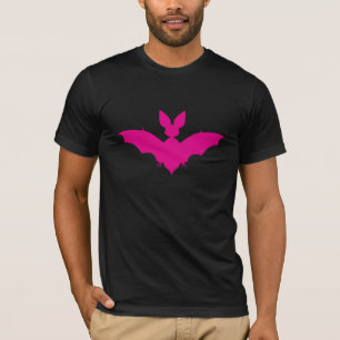 Camiseta Murciélago Rosa Espeluznante Lindo Gótico