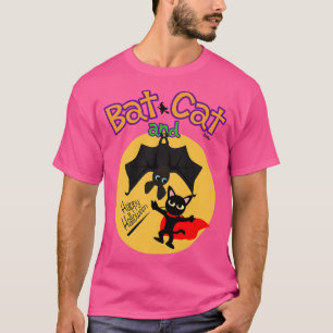 Camiseta Murciélago y Gato