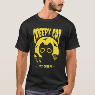 Camiseta Murciélagos de gato de Halloween amarillos