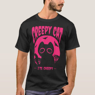 Camiseta Murciélagos de gato de Halloween rosados