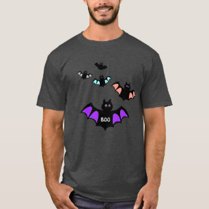 Camiseta Murciélagos de Halloween de moda
