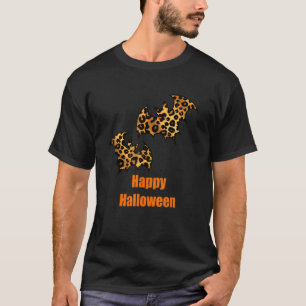 Camiseta Murciélagos Leopardo Fantasma de Halloween Espeluz