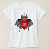 Murciélagos Navidades divertidos con el corazón ro